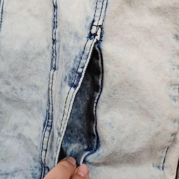 Sleeping with Sirens Denim Vest Adult 2XL Acid Wash Rock Band - Picture 5 of 11